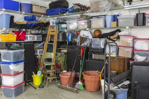 Before and after images of garage clearance